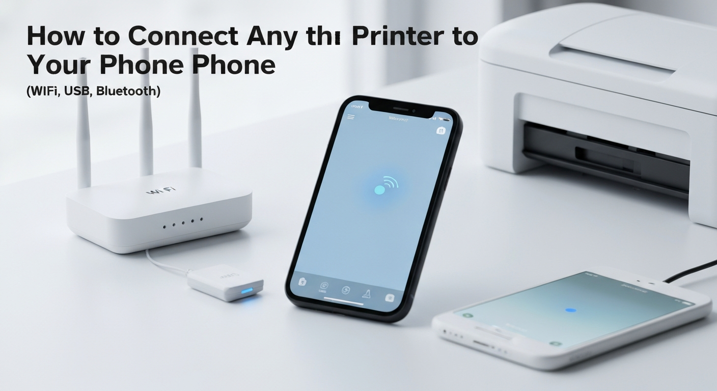 How to Connect Any Printer to Your Phone (WiFi, USB, Bluetooth) — connect printer to phone